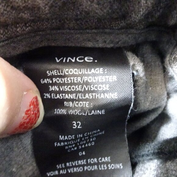 Vince Men's Gray Drawstring Jogger Style Pants Casual Size 32 Slash Pockets - Picture 8 of 8